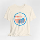 Michigan T Shirt - Retro Trees Michigan Tee-8