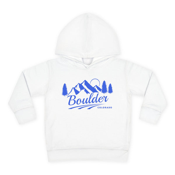 Boulder, Colorado Toddler Hoodie - Unisex Mountain Boulder Pullover Sweatshirt, Kids Hooded Jumper, Colorado Souvenir