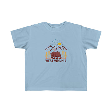 Buy light-blue West Virginia Toddler T-Shirt - Unisex Toddler West Virginia Shirt