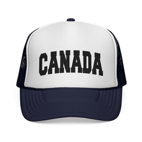 Buy dark-navy Canada Retro Collegiate Style Trucker Hat