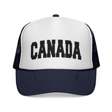 Buy dark-navy Canada Retro Collegiate Style Trucker Hat