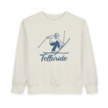 Telluride, Colorado Toddler Sweatshirt - Vintage Ski Telluride Toddler Crewneck Sweatshirt
