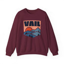 Vail, Colorado Sweatshirt Retro Mountains, Vail Unisex Graphic Crewneck-4