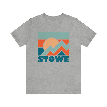 Buy athletic-heather Stowe, Vermont T-Shirt - Retro Unisex Stowe Shirt