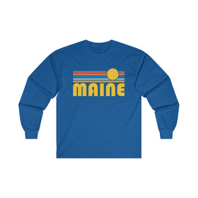 Maine Long Sleeve Shirt - Retro Unisex Shirt