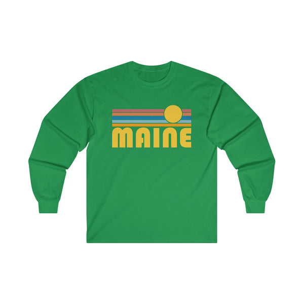 Maine Long Sleeve Shirt - Retro Unisex Shirt