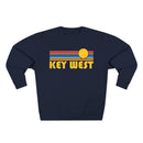 Premium Key West, Florida Retro Sun Graphic Sweatshirt-6