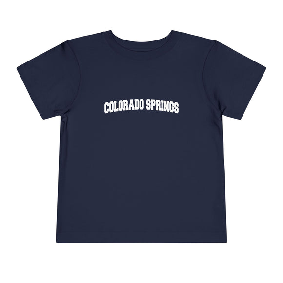 Colorado Springs, Colorado Toddler Graphic Tee - Kids Colorado Springs Vacation T-Shirt