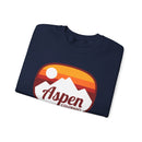 Aspen, Colorado Sweatshirt - Unisex Retro Ombre Crewneck Aspen Sweatshirt-15