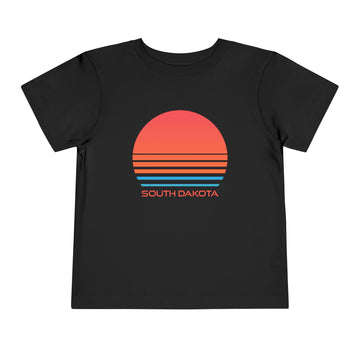 Buy black South Dakota Toddler T-Shirt - Retro 80s Unisex Toddler South Dakota Shirt