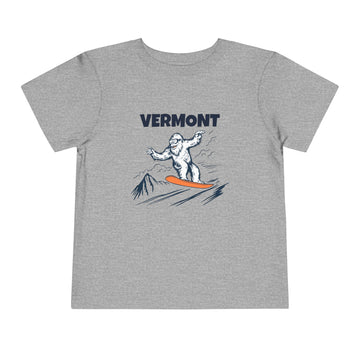 Buy athletic-heather Vermont Yeti Snowboard Toddler Tee