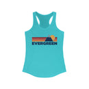 Evergreen, Colorado Women's Racerback Tank Top - Mountain Lover Sleeveless Shirt, Women's Evergreen Hiking Tank-3
