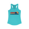 Evergreen, Colorado Women's Racerback Tank Top - Mountain Lover Sleeveless Shirt, Women's Evergreen Hiking Tank