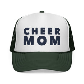 Cheer Mom Trucker Cap | Cheerleader Mom Hat, Pom Pom Design