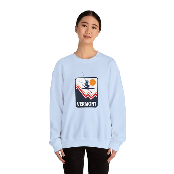Vermont Sweatshirt - Unisex Snow Ski Jump Vermont Sweatshirt