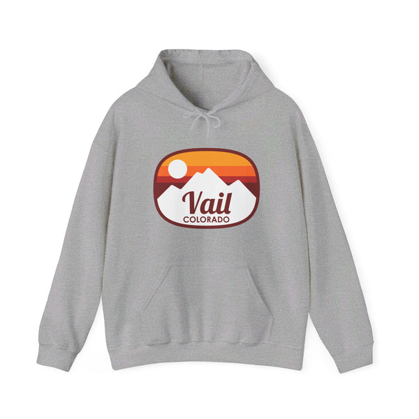 Vail, Colorado Hoodie - Retro Ombre Unisex Vail Hoodie Sweatshirt