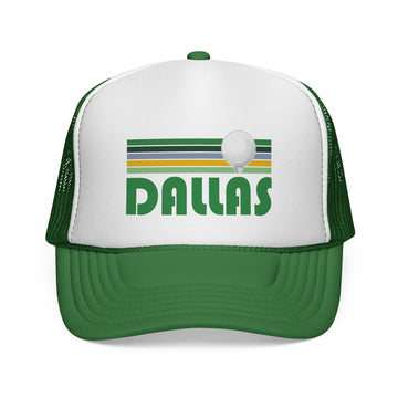Dallas, Texas Retro Golf Trucker Hat - 0