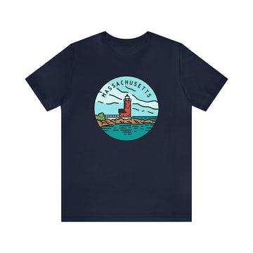 Buy navy Massachusetts T-Shirt - Unisex Massachusetts Shirt