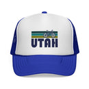 Utah Retro Bike Trucker Hat - Vintage Style Utah Cap-4
