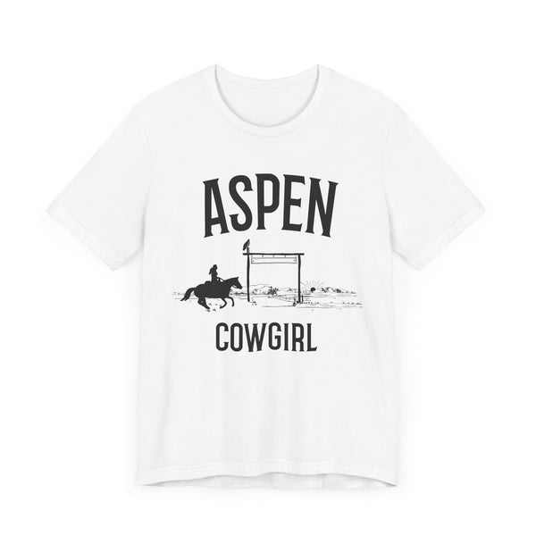 Aspen, Colorado Cowgirl Graphic Tee