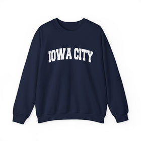 Buy navy Iowa City, Iowa Sweatshirt - Unisex Graphic Crewneck