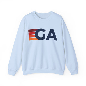 Buy light-blue Georgia Retro Sweatshirt | Retro Stripes Georgia
