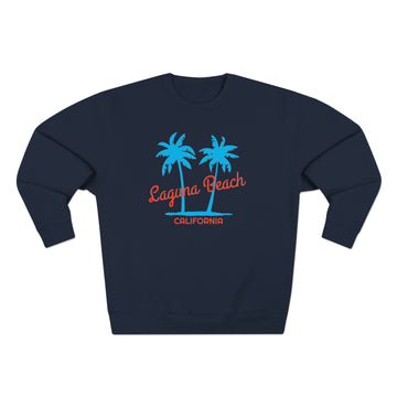 Buy navy Premium Laguna Beach, California Sweatshirt - Retro Unisex Sweatshirt