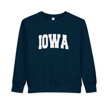 Buy navy Iowa Toddler Sweatshirt - Iowa Toddler Crewneck Sweatshirt