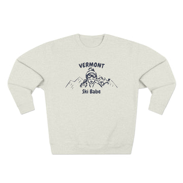 Premium Vermont Ski Babe Sweatshirt