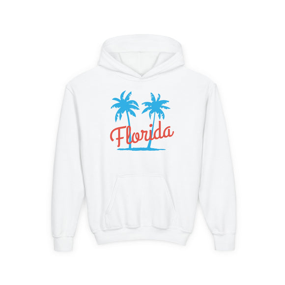Florida Youth Hoodie - Retro Mountain Florida Youth Sweatshirt