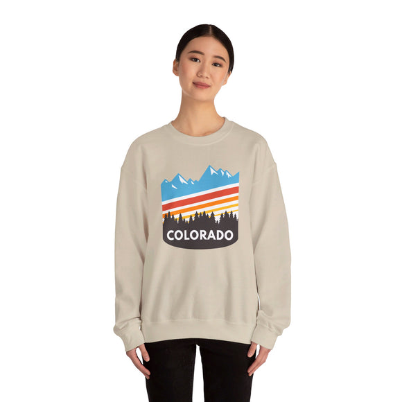 Colorado Sweatshirt - Unisex Retro Colorado Crewneck Sweatshirt