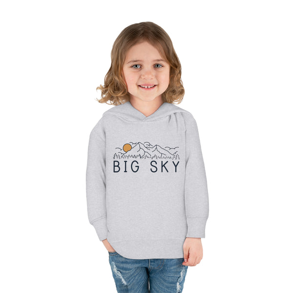 Big Sky, Montana Toddler Hoodie - Unisex Big Sky Toddler Sweatshirt