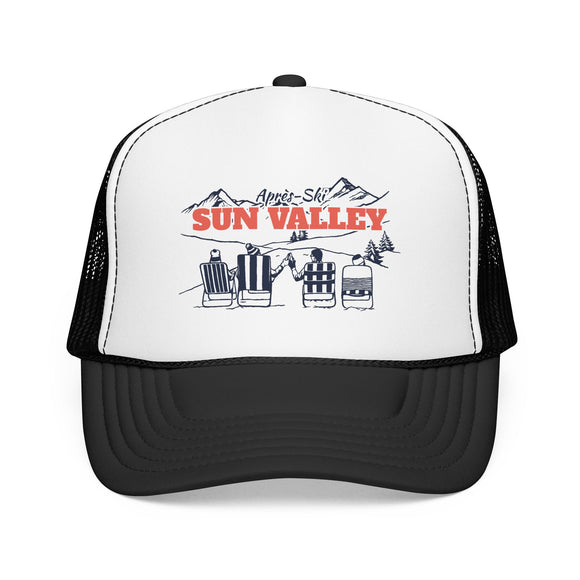 Sun Valley, Idaho Après-ski Trucker Hat — Foam Mesh Cap
