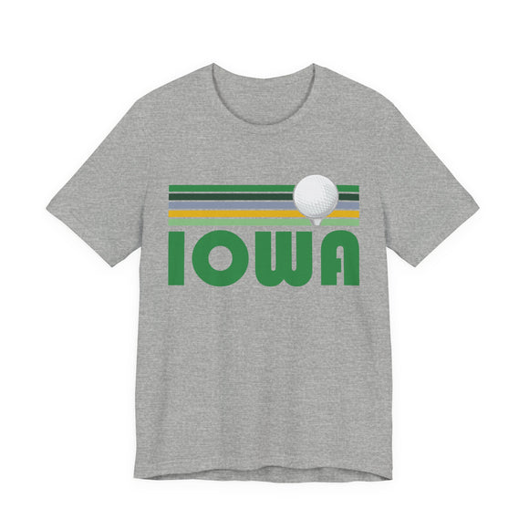 Golf Iowa T-Shirt - Retro Golf Unisex Iowa Shirt