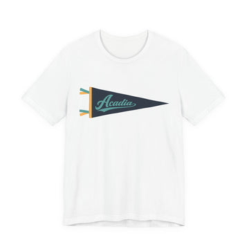 Acadia National Park Pennant T-Shirt — Vintage Camp Flag Tee - 0