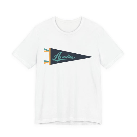 Acadia National Park Pennant T-Shirt — Vintage Camp Flag Tee
