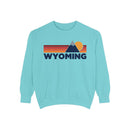 Wyoming Mountain Stripes Sweatshirt | Comfort Colors - 100% Cotton-7