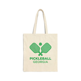 Georgia Cotton Canvas Pickleball Georgia Tote Bag