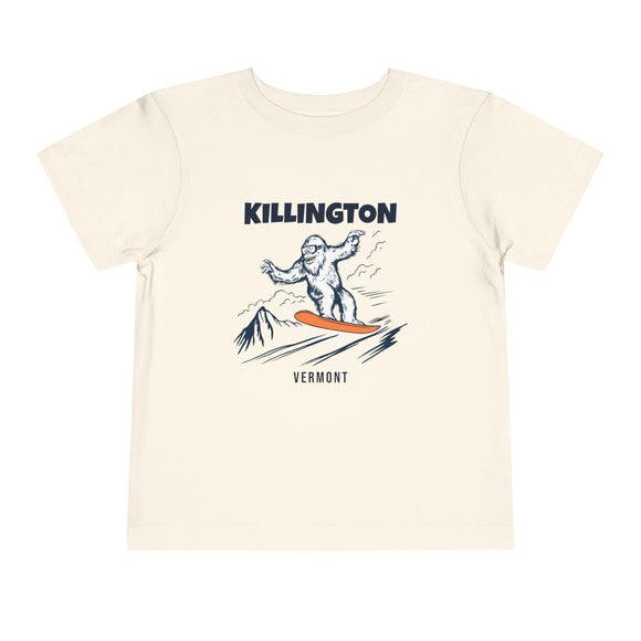 Killington, Vermont Yeti Snowboard Toddler Tee