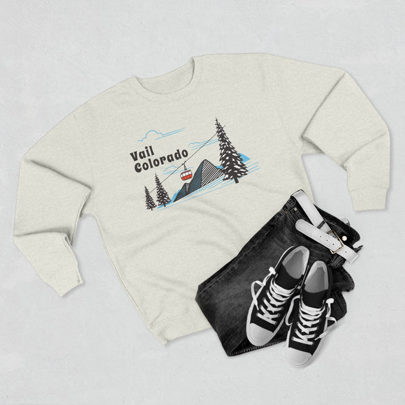 Premium Vail, Colorado Sweatshirt Unisex Crewneck, Premium Sweatshirt, Crewneck Jumper, Ski Resort Apparel