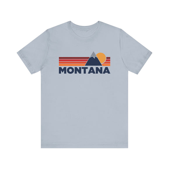 Retro Montana T-shirt, Mountain Tee, Vintage Montana Unisex Jersey Shirt, Outdoor Hiking Apparel
