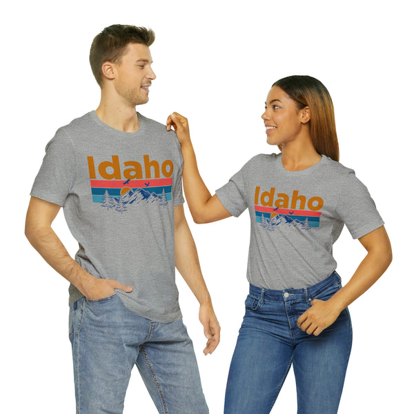 Idaho T-Shirt - Mountain Sunset Unisex Idaho Shirt