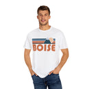 Boise, Idaho Graphic Tee, Comfort Colors Retro Unisex Boise T shirt, Mountain Adventure Shirt-10