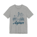 Aspen, Colorado Graphic Tee - Mountain Illustration Aspen T Shirt-20