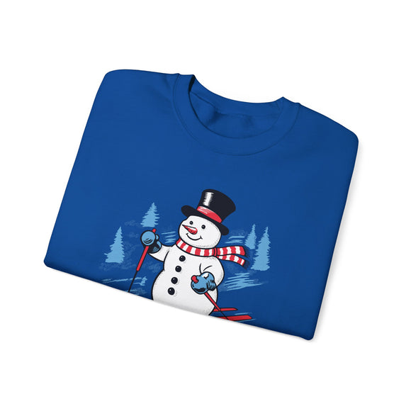 New Mexico Sweatshirt - Ski Snowman Graphic Crewneck