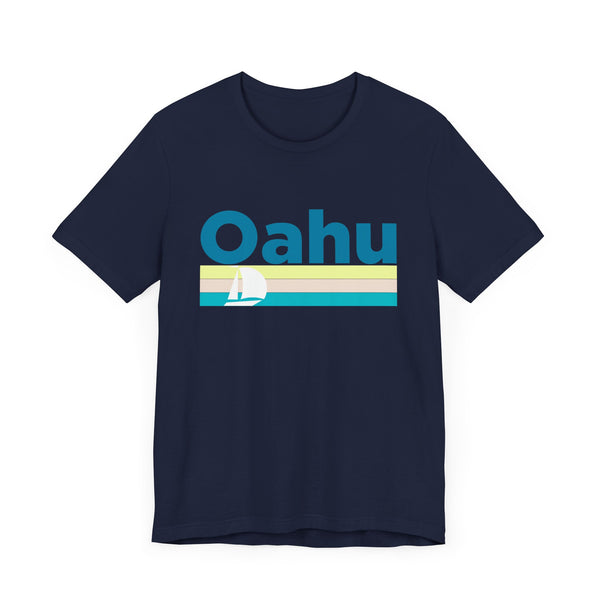 Oahu, Hawaii T Shirt - Sailboat Graphic Tee