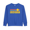 Indiana Toddler Sweatshirt - Retro Sun Indiana Toddler Crewneck Sweatshirt