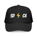 San Diego, California Retro Trucker Hat - Lightning Foam Cap-1