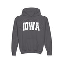 Iowa Youth Hoodie - Kids Iowa Hooded Sweatshirt-3