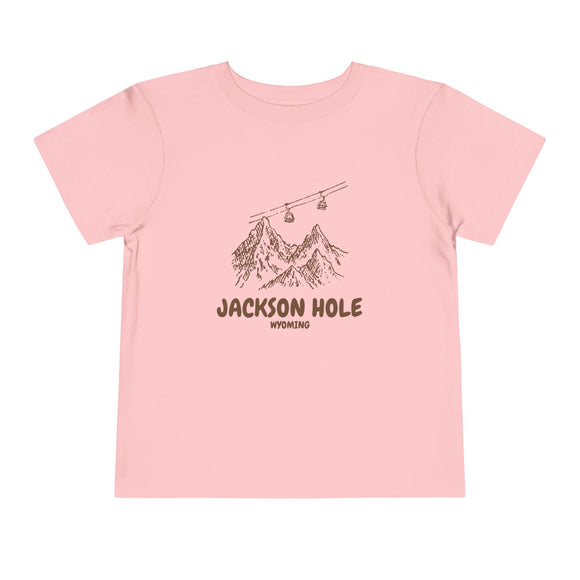 Jackson Hole, Wyoming Toddler T-Shirt — Vintage Gondola Ski Mountain Tee